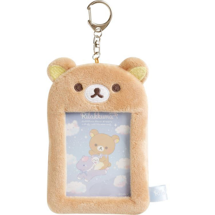 [Rilakkuma] - Osorano Kururin Wataame - Fluffy Photo Frame Keychain - Rilakkuma San-X Official Japan 2024