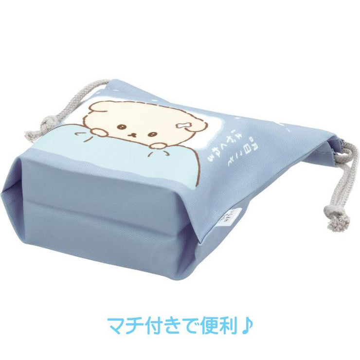 [Ishiyowachan] -Ashita no Jibun ni Makasemasu- Drawstring Pouch with Gusset -A San-X Official Japan 2024