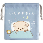 [Ishiyowachan] -Ashita no Jibun ni Makasemasu- Drawstring Pouch with Gusset -A San-X Official Japan 2024