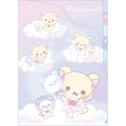 [Rilakkuma] - Osorano Kururin Wataame - 5-Pocket Index Document Holder -B San-X Official Japan 2024