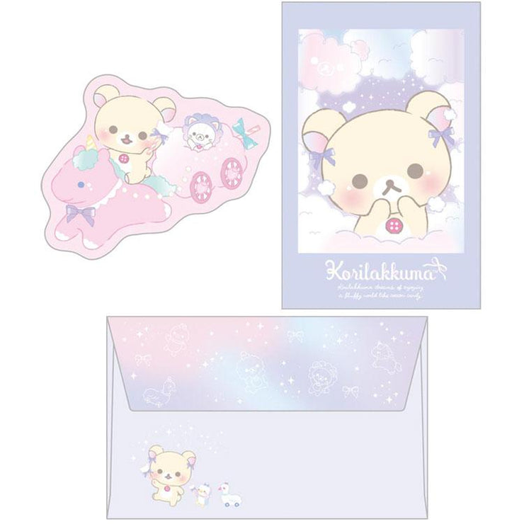 [Rilakkuma] - Osorano Kururin Wataame - Mini Card Set -A  San-X Official Japan 2024