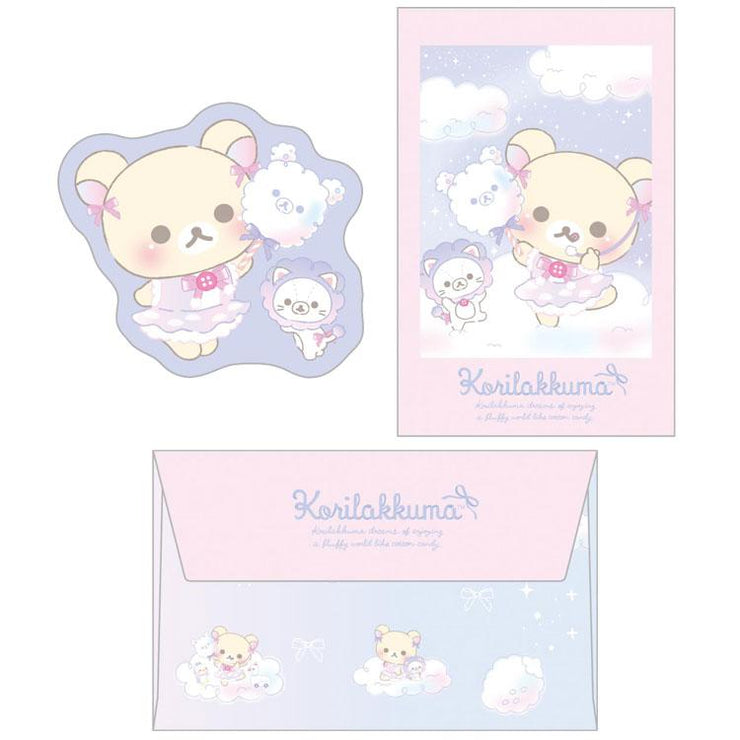 [Rilakkuma] - Osorano Kururin Wataame - Mini Card Set -B  San-X Official Japan 2024