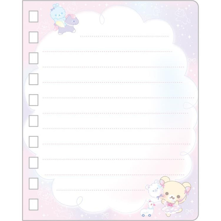 [Rilakkuma] - Osorano Kururin Wataame - Ring Memo Pad -B  San-X Official Japan 2024