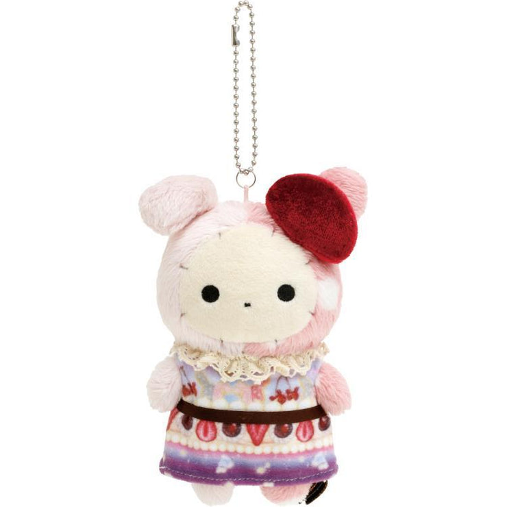 [Sentimental Circus] -Yofukashi Parfait to Hoshikuzu Namida no Drained Cherry- Burasage Mascot Strap - Shappo San-X Official Japan 2024