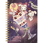 [Sentimental Circus] -Yofukashi Parfait to Hoshikuzu Namida no Drained Cherry- B6 Ring Note Pad -A San-X Official Japan 2024