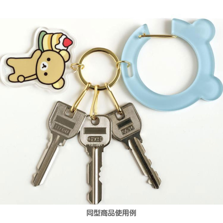 [Rilakkuma] - BASIC RILAKKUMA Favorite Things - Carabiner Key Charm - Korilakkuma San-X Official Japan 2024