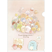 [Sumikko Gurashi] - Sumikko Drawing - A4 Plastic Document Folder -B San-X Official Japan 2024