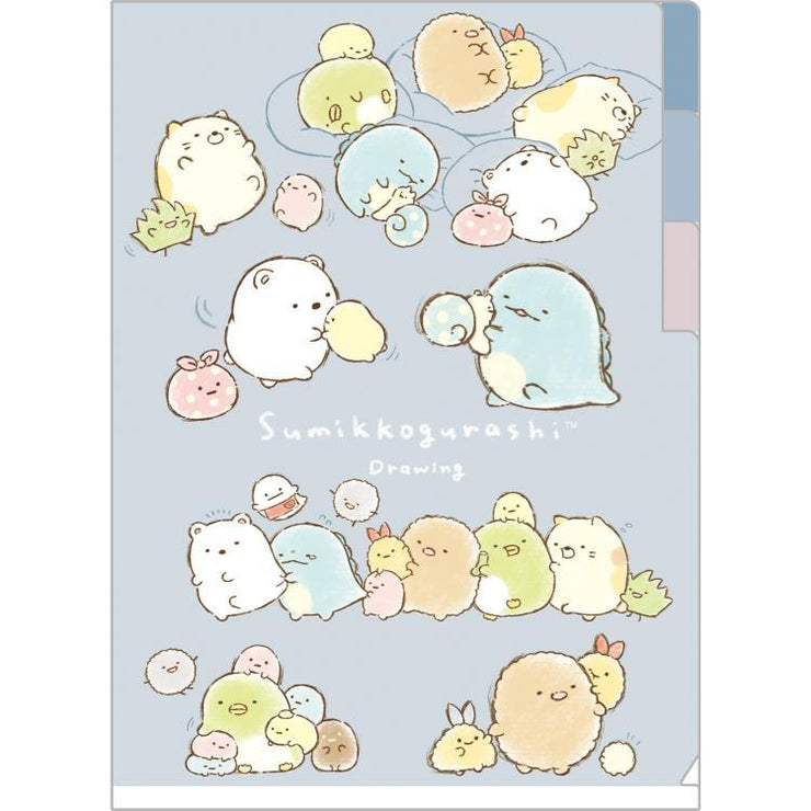 [Sumikko Gurashi] - Sumikko Drawing - A5 Index Document Folder -B San-X Official Japan 2024