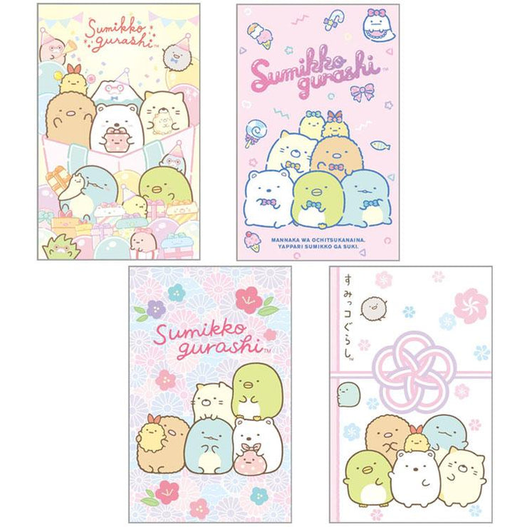 [Sumikko Gurashi] 4x Mini Envelope Set San-X Official Japan 2024