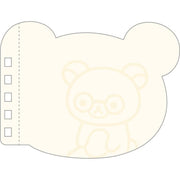 [Rilakkuma] - BASIC RILAKKUMA Favorite Things - Die-Cut Ring Memo Pad -Rilakkuma San-X Official Japan 2024