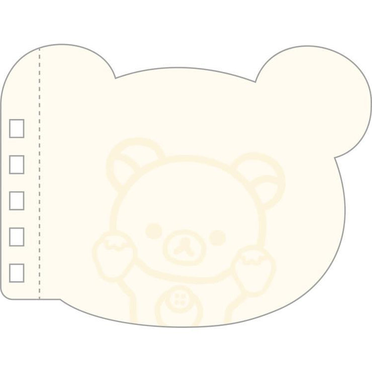 [Rilakkuma] - BASIC RILAKKUMA Favorite Things - Die-Cut Ring Memo Pad -Korilakkuma San-X Official Japan 2024