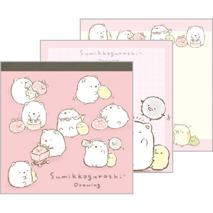 [Sumikko Gurashi] - Sumikko Drawing - Secret Squire Memo Pad [Blind Package] San-X Official Japan 2024