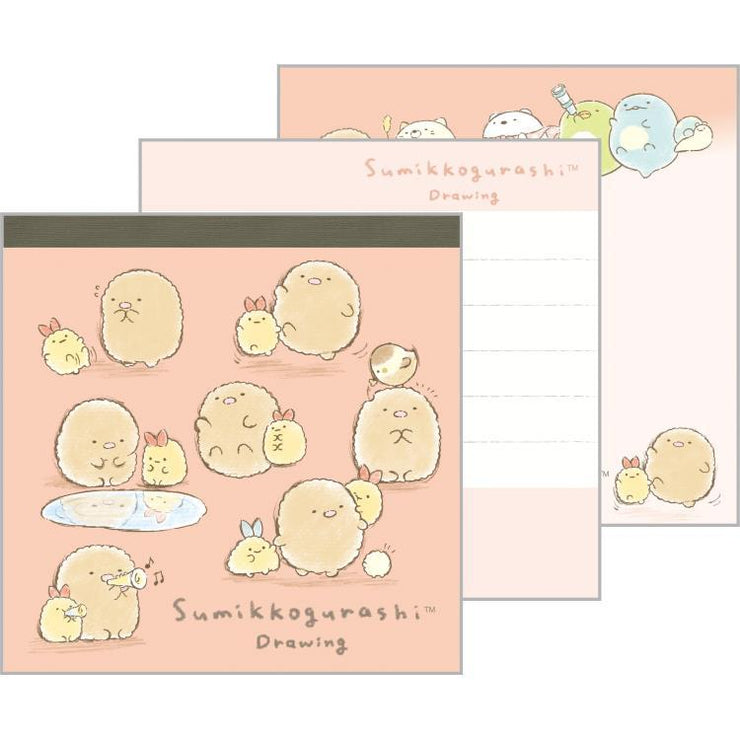 [Sumikko Gurashi] - Sumikko Drawing - Secret Squire Memo Pad [Blind Package] San-X Official Japan 2024