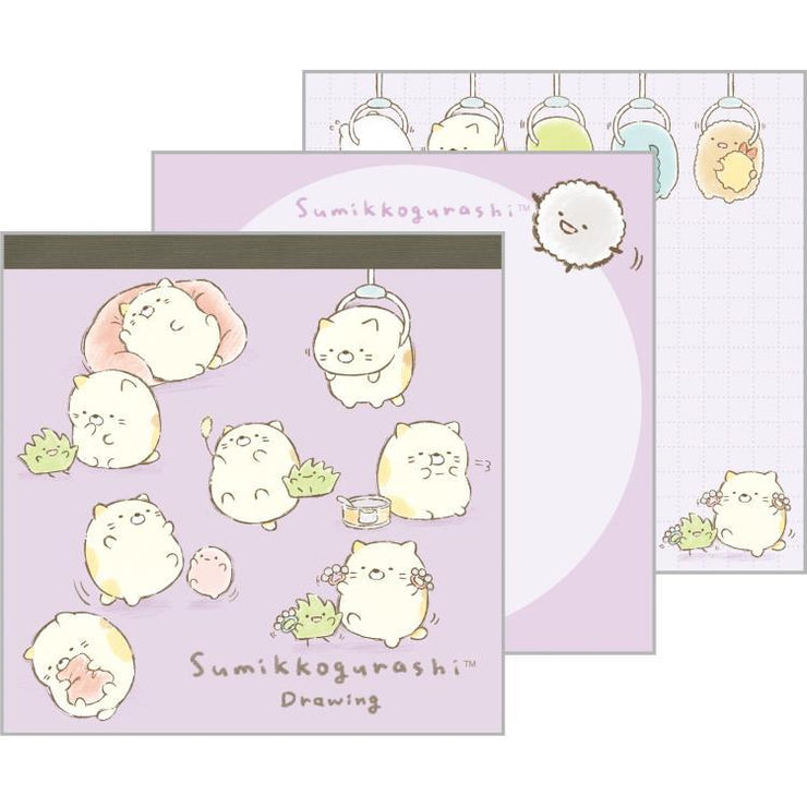 [Sumikko Gurashi] - Sumikko Drawing - Secret Squire Memo Pad [Blind Package] San-X Official Japan 2024