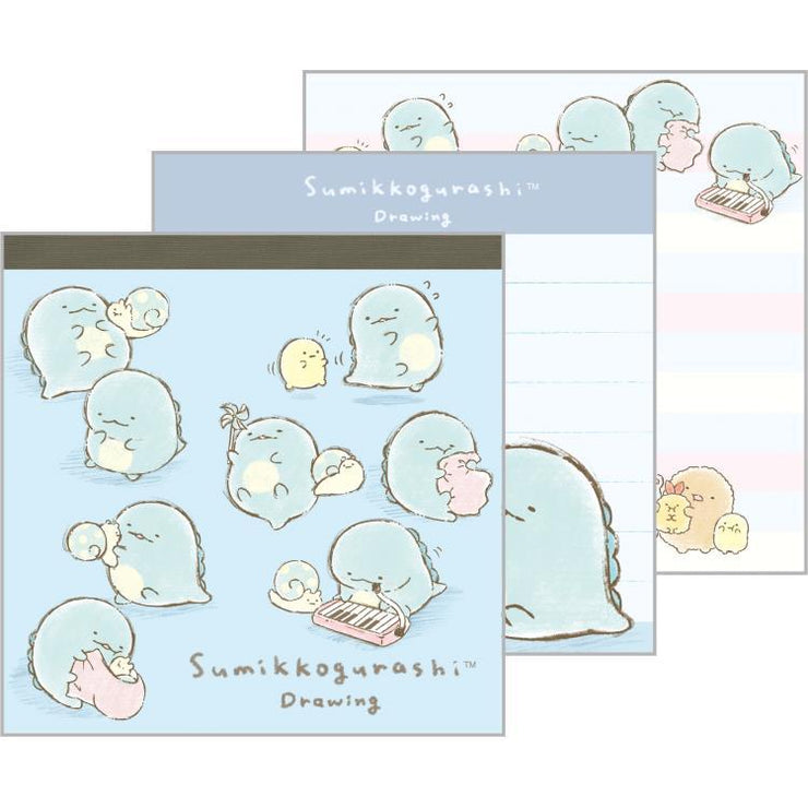 [Sumikko Gurashi] - Sumikko Drawing - Secret Squire Memo Pad [Blind Package] San-X Official Japan 2024