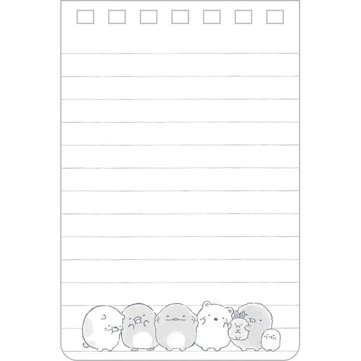 [Sumikko Gurashi] - Sumikko Drawing - Mini Ring Memo Pad -B San-X Official Japan 2024