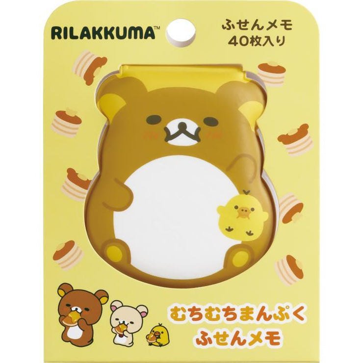 [Rilakkuma] Muchi-Muchi Full Tummy Sticky Notes - Rilakkuma San-X Official Japan 2024