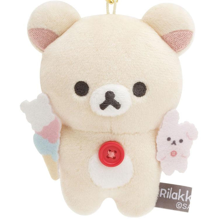 [Rilakkuma] - BASIC RILAKKUMA Favorite Things - Burasage Mascot Strap - Korilakkuma San-X Official Japan 2024