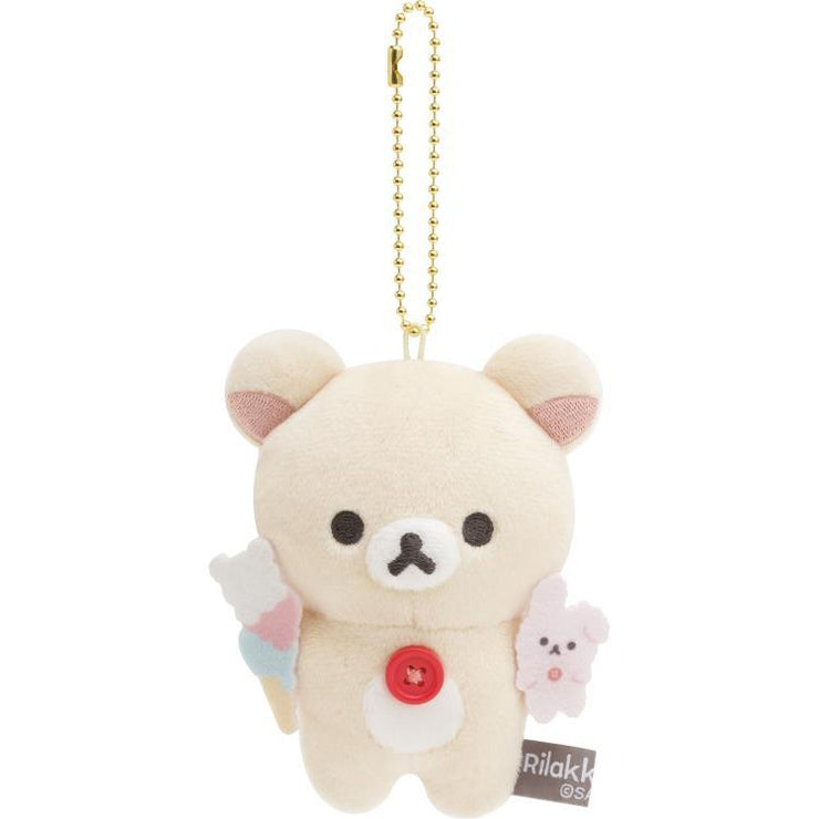 [Rilakkuma] - BASIC RILAKKUMA Favorite Things - Burasage Mascot Strap - Korilakkuma San-X Official Japan 2024