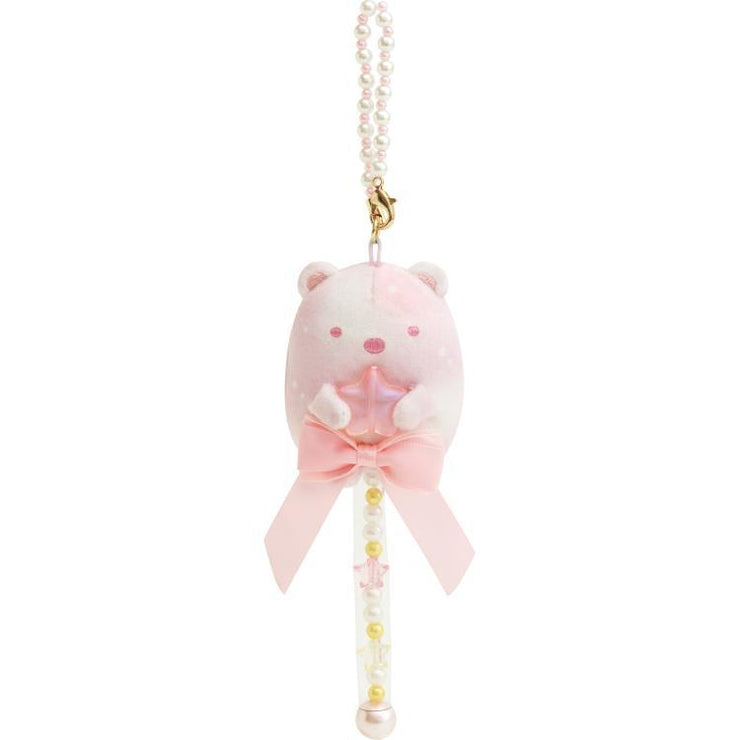 [Sumikko Gurashi] Sleepless Night Magic Salon - Magic Wand Burasage Mascot Strap - Shirokuma San-X Official Japan 2024