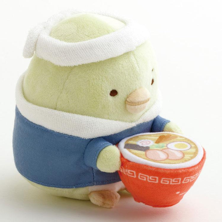 [Sumikko Gurashi] Anytime Ramen Goods - Ramen Plush Toy - Penguin? San-X Official Japan 2024