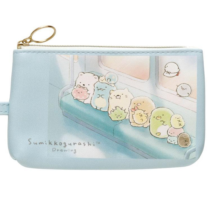 [Sumikko Gurashi] - Sumikko Drawing - Pass Case with Coin Pocket San-X Official Japan 2024