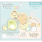 [Sumikko Gurashi] - Sumikko Drawing - Sticker Set -B San-X Official Japan 2024