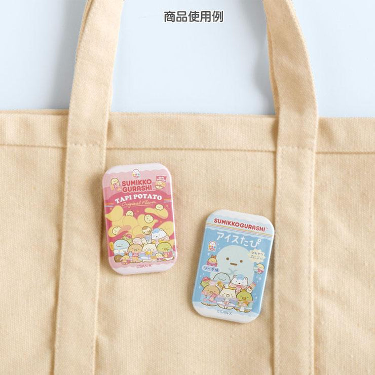 [Sumikko Gurashi] - Waku Waku Tapioca Convenience Store - Button Badge -A San-X Official Japan 2024