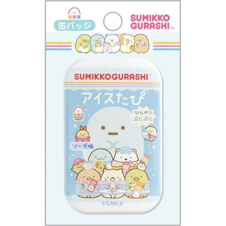 [Sumikko Gurashi] - Waku Waku Tapioca Convenience Store - Button Badge -B San-X Official Japan 2024