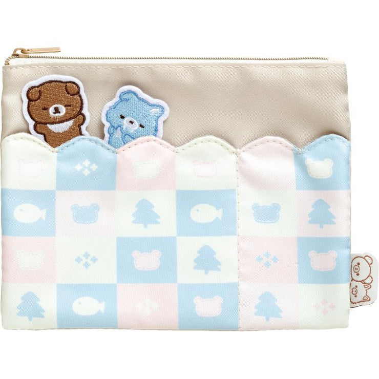 [Rilakkuma] - AoKogu no Otomari - Flat Pouch San-X Official Japan 2024