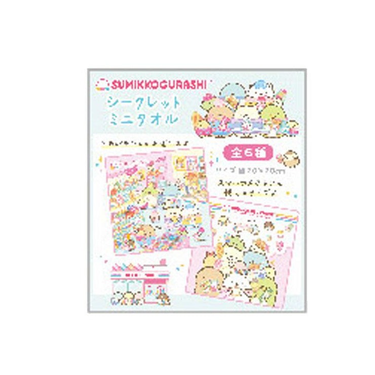 [Sumikko Gurashi] - Waku Waku Tapioca Convenience Store - Secret Mini Towel [Blind Package] San-X Official Japan 2024