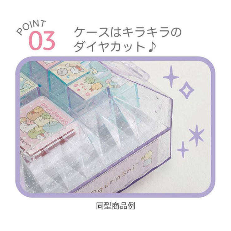 [Sumikko Gurashi] - Waku Waku Tapioca Convenience Store - Stamp Set -L-Size San-X Official Japan 2024