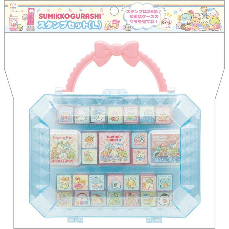 [Sumikko Gurashi] - Waku Waku Tapioca Convenience Store - Stamp Set -L-Size San-X Official Japan 2024