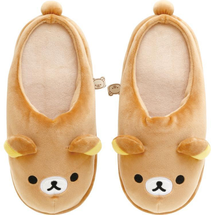 [Rilakkuma] - Tonikaku Dara Dara Series - Plush Relaxation Room Shoes - Rilakkuma San-X Official Japan 2024