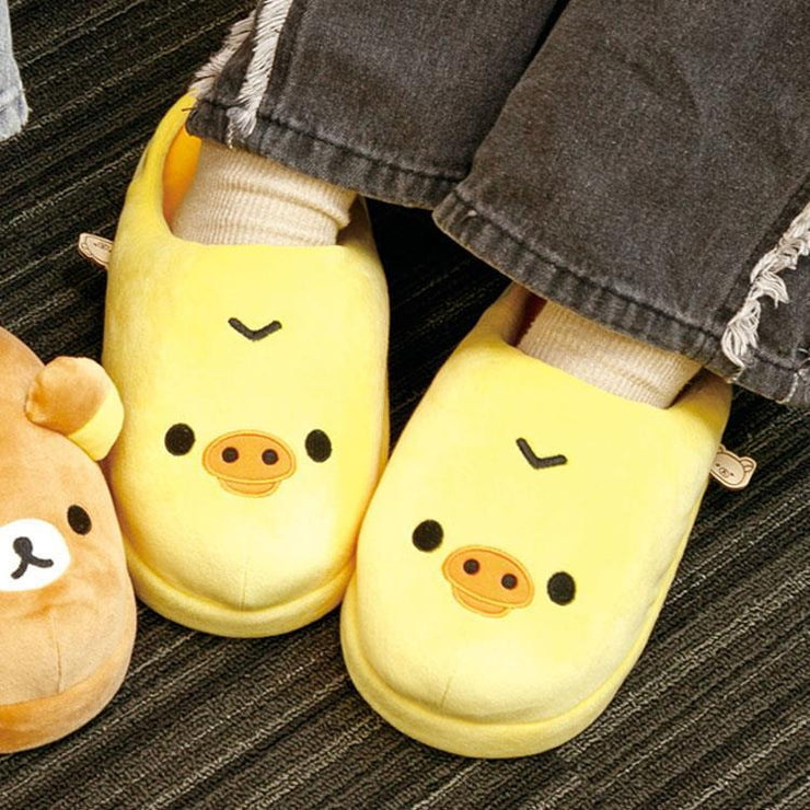 [Rilakkuma] - Tonikaku Dara Dara Series - Plush Relaxation Room Shoes - Kiiroi Tori San-X Official Japan 2024