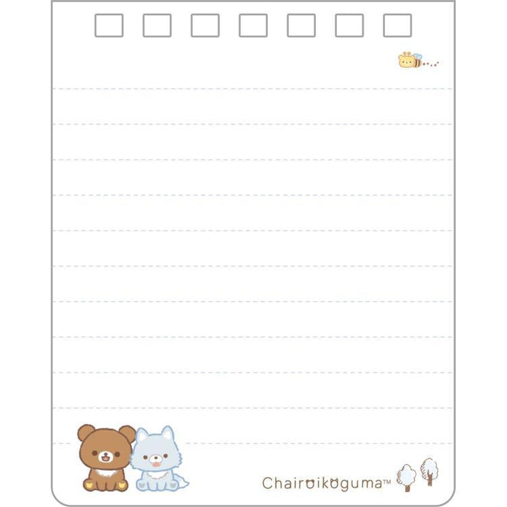 [Rilakkuma] - AoKogu no Otomari - Ring Memo Pad -A  San-X Official Japan 2024