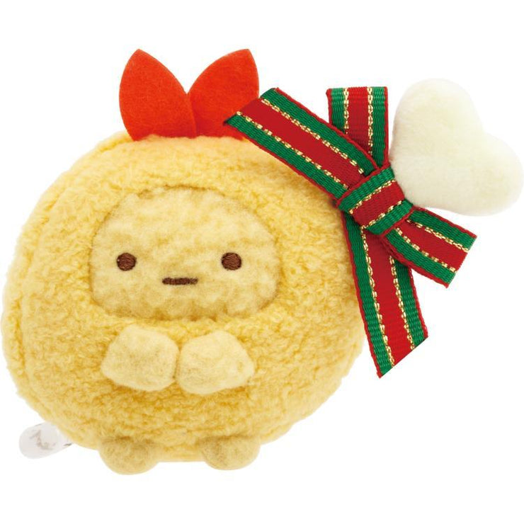 [Sumikko Gurashi] Ouchi no Sumikko Christmas - Nakayoshi Tenori Plush Set (Tonkatsu Teriyaki Chicken & Ebifurai no Shippo Fried Chicken) San-X Official Japan 2024