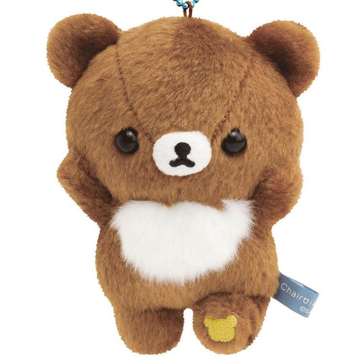 [Rilakkuma] - AoKogu no Otomari - Burasage Plush Mascot Strap - Chairoi Koguma San-X Official Japan 2024