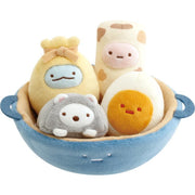 [Sumikko Gurashi] - Waku Waku Tapioca Convenience Store - Oden Plush Toy Set San-X Official Japan 2024