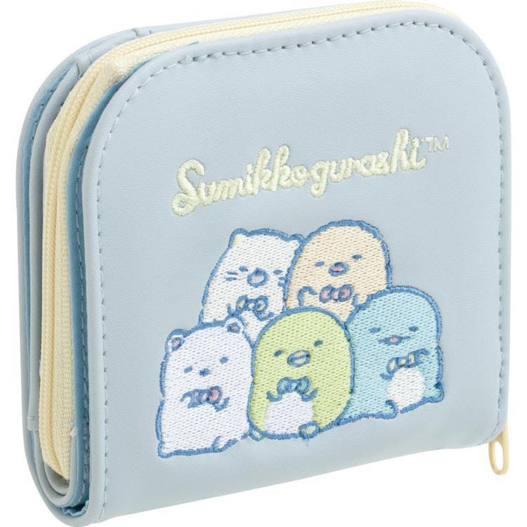 [Sumikko Gurashi] Compact Wallet -Blue San-X Official Japan 2024