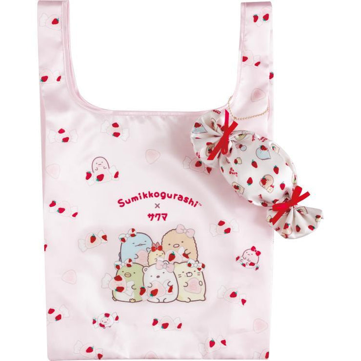 [Sumikko Gurashi] - Sumikko Gurashi × Sakuma Ichigo Milk Candy - Shopping Bag w/Candy Pouch San-X Official Japan 2024