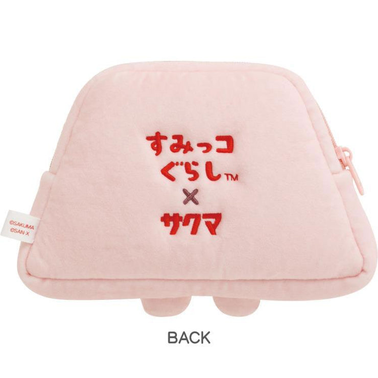 [Sumikko Gurashi] - Sumikko Gurashi × Sakuma Ichigo Milk Candy - Plush Pouch -Yama (Ichigo Milk) San-X Official Japan 2024