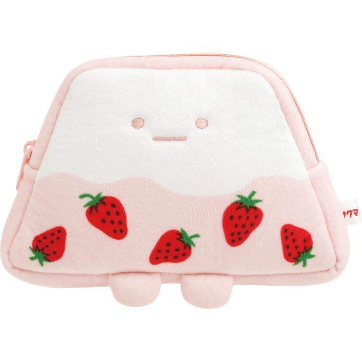 [Sumikko Gurashi] - Sumikko Gurashi × Sakuma Ichigo Milk Candy - Plush Pouch -Yama (Ichigo Milk) San-X Official Japan 2024