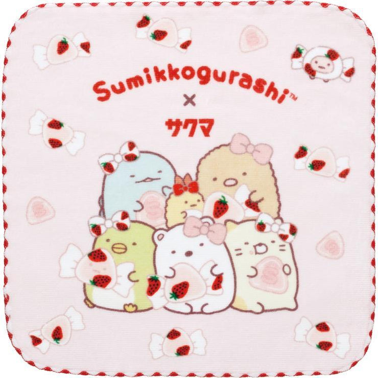 [Sumikko Gurashi] - Sumikko Gurashi × Sakuma Ichigo Milk Candy - Mini Towel -A San-X Official Japan 2024