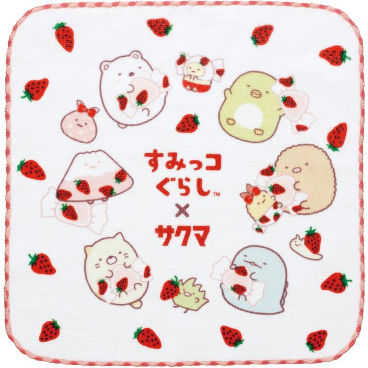 [Sumikko Gurashi] - Sumikko Gurashi × Sakuma Ichigo Milk Candy - Mini Towel -B San-X Official Japan 2024