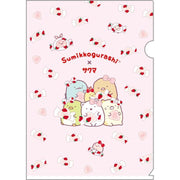 [Sumikko Gurashi] - Sumikko Gurashi × Sakuma Ichigo Milk Candy - 2x Plastic Document Holder Set San-X Official Japan 2024