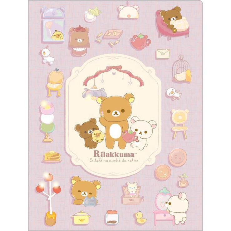 [Rilakkuma] - Suteki na Ouchi - 10-Pocket Plastic Document Holder -A  San-X Official Japan 2024