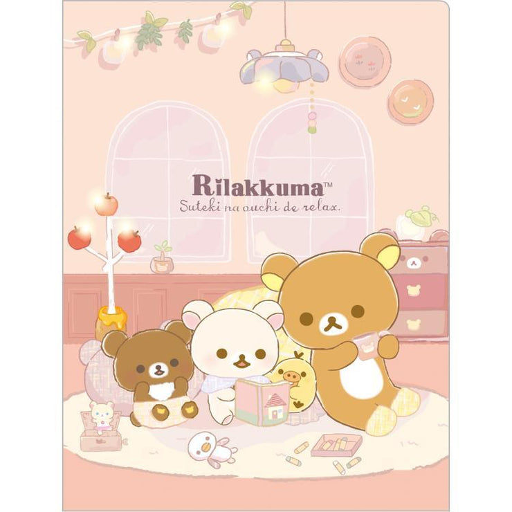 [Rilakkuma] - Suteki na Ouchi - 10-Pocket Plastic Document Holder -B  San-X Official Japan 2024