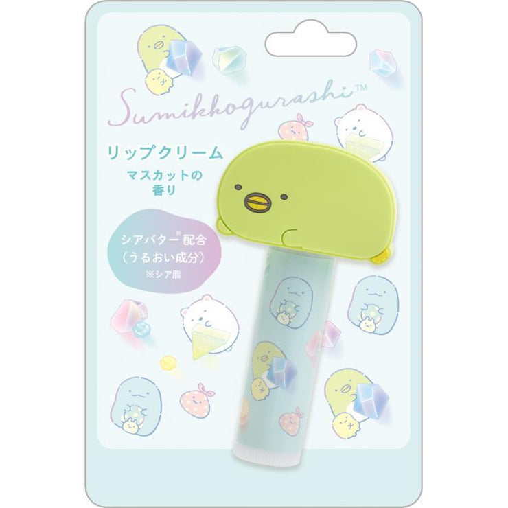 [Sumikko Gurashi] Lip Balm with Mascot - Penguin? (Muscat Scent) San-X Official Japan