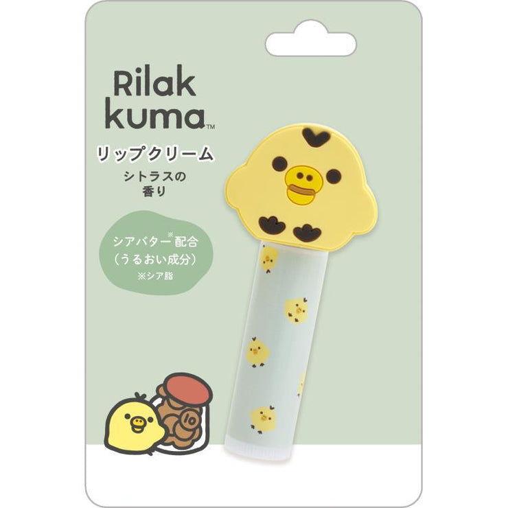 [Rilakkuma] Lip Balm with Mascot - Kiiroi Tori (Citrus Scent) San-X Official Japan